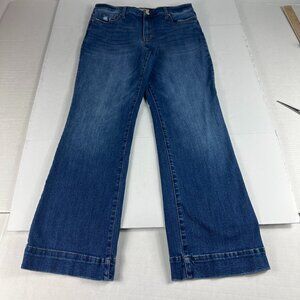 Kut From Kloth Jeans Womens 31x28* Kelsey Ankle Flare High Rise Blue Denim Tag 8